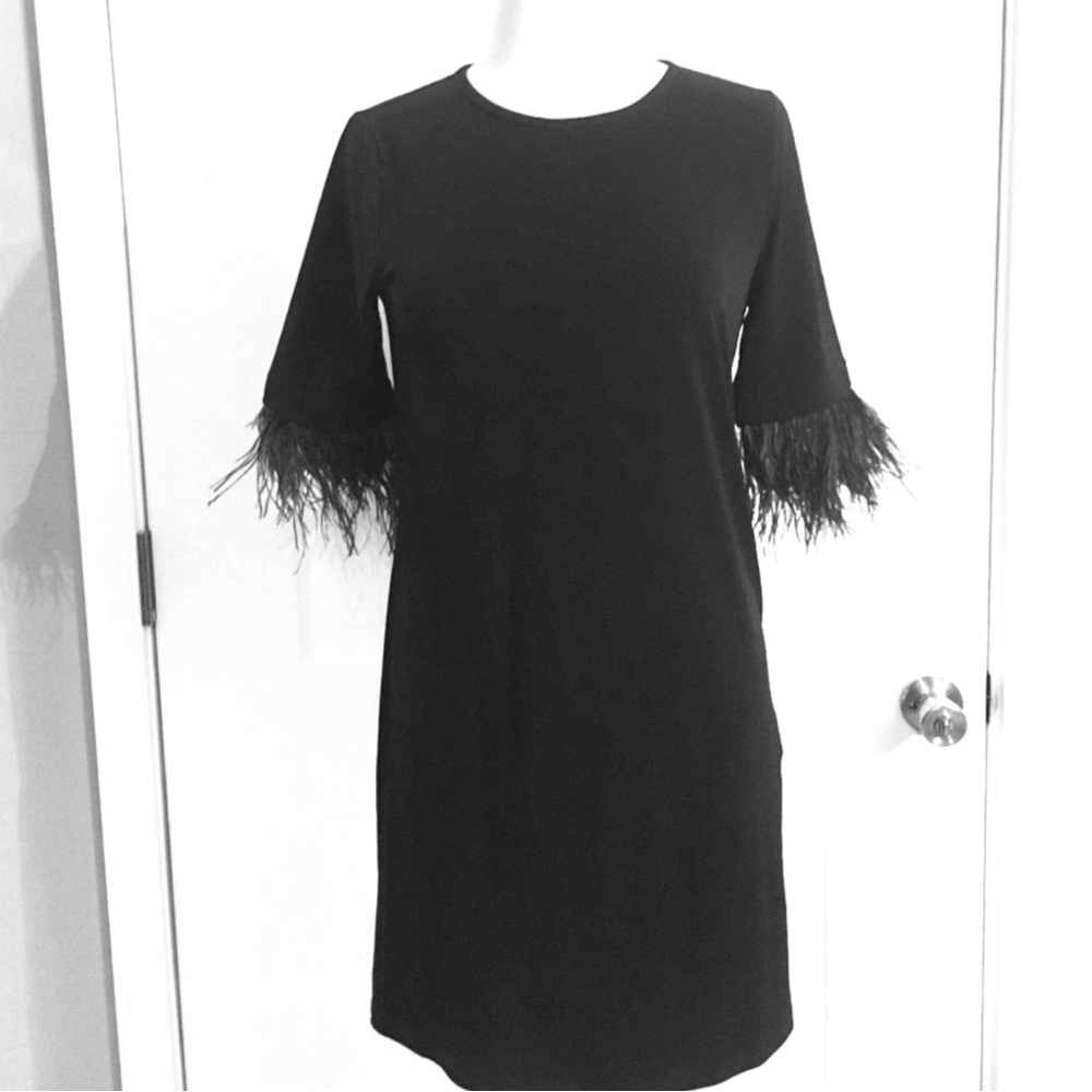 Michael Kors Feather sleeves dress